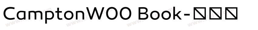 CamptonW00 Book字体转换 CamptonW00 Book字体转换